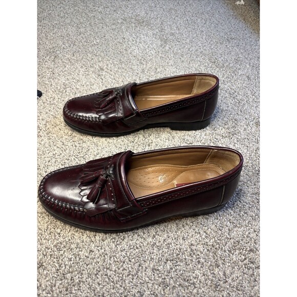 G.H. Bass & Co Shoes Mens Size 10D Burgundy Leather Penny Loafers Dress Grammer main image 8